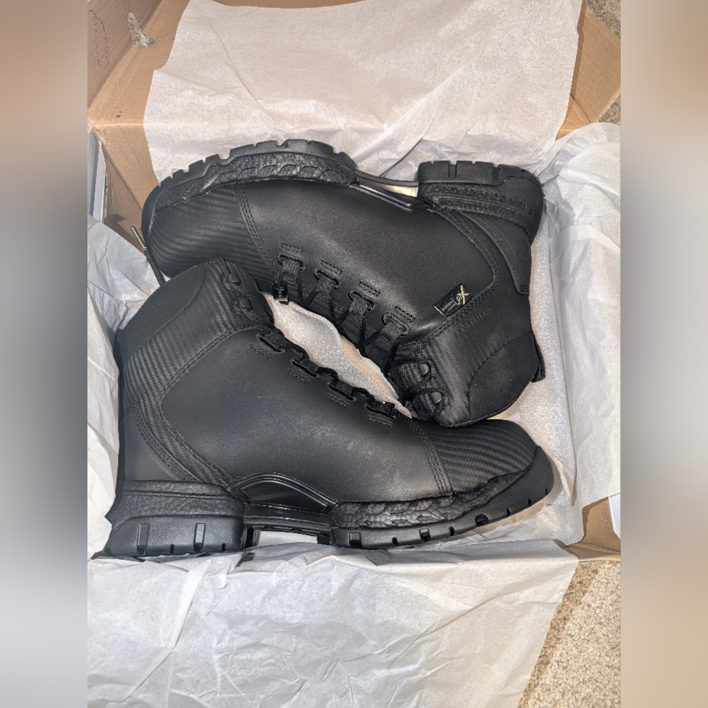 Men's Black Safety Boots With Metatarsal Guard